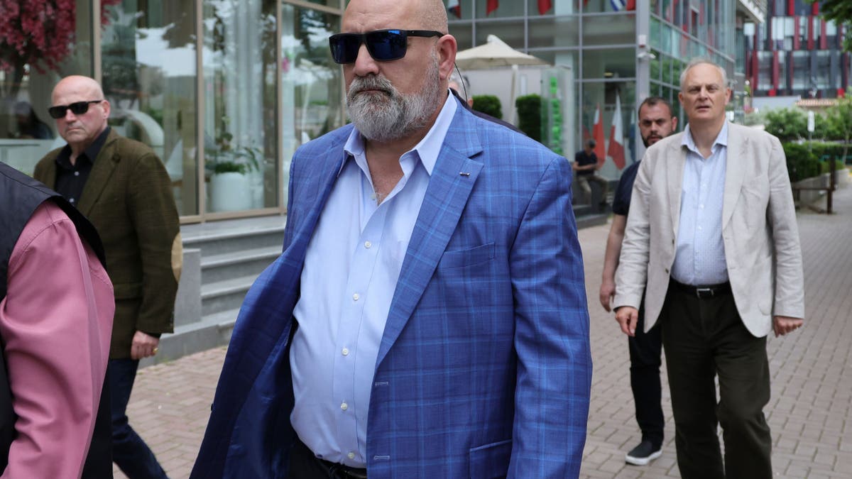 Chris Lacivita, a former Trump campaign adviser, walked ahead of the Albanian election in Albania ahead of Sunday's election against the socialist Prime Minister Edi Rama, on May 9, 2025.