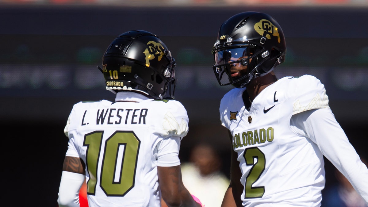 Shedeur Sanders and LaJohntay Weaver