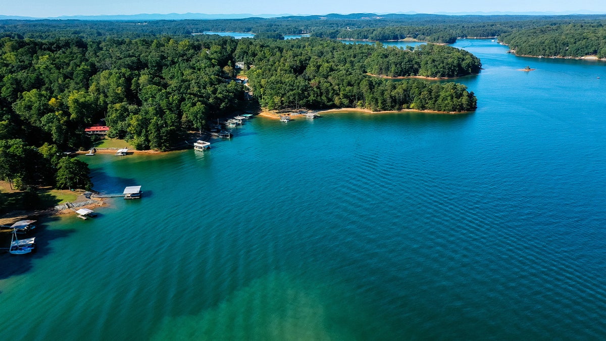 Panoramic view of Lake Lanier