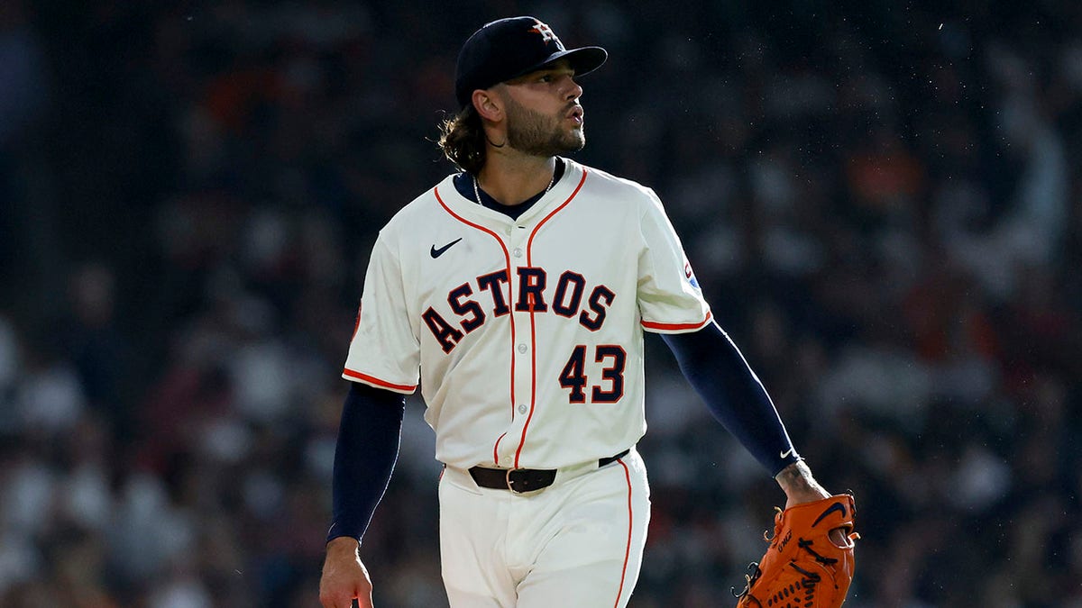 Lance McCullers Jr. reacts to play