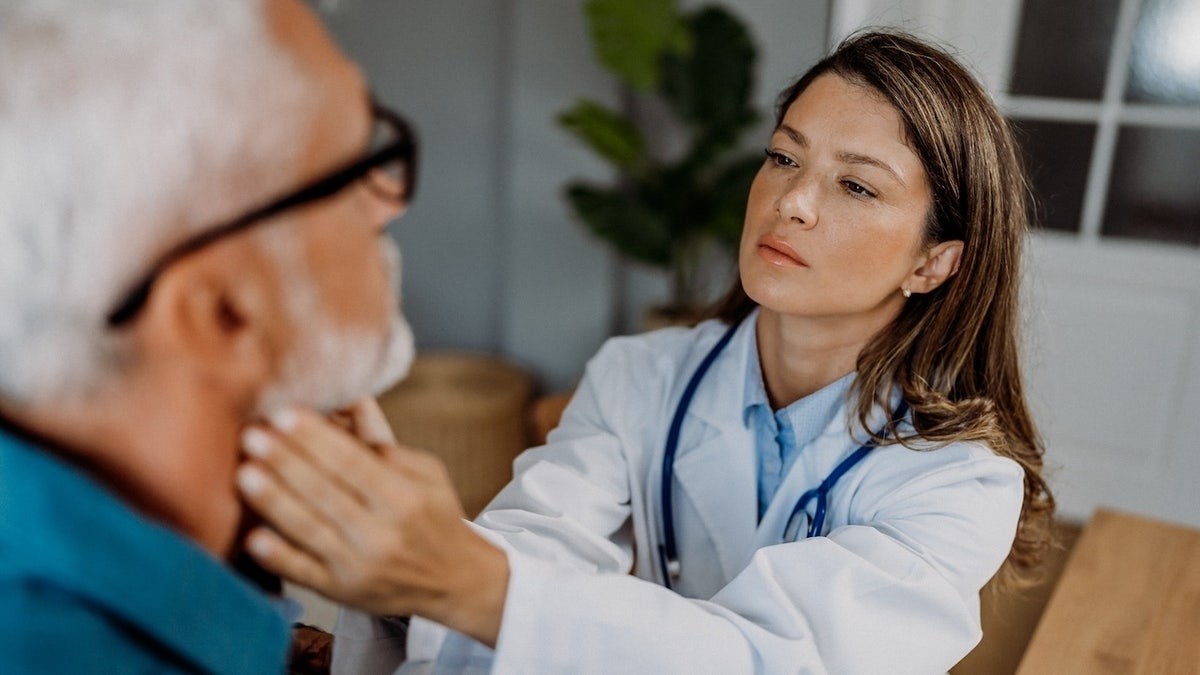 Man at doctor exam