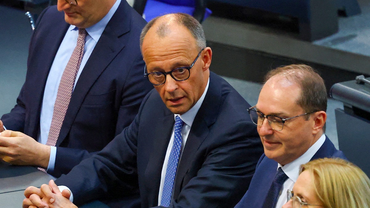 Friedrich Merz reacts to election results