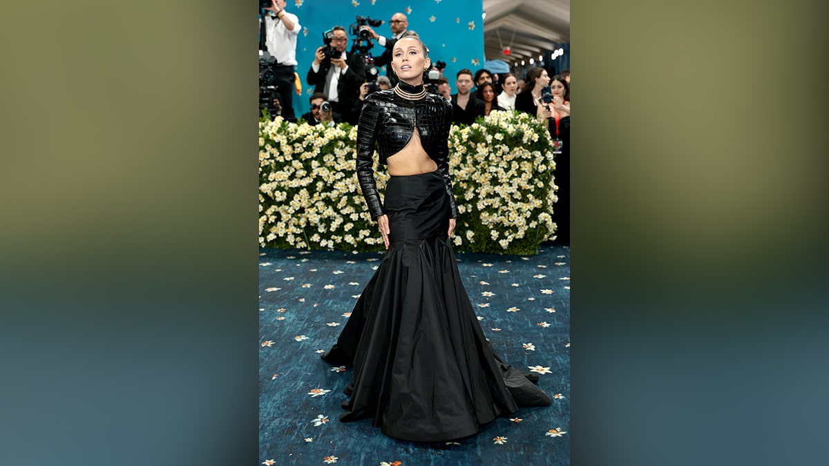 Miley Cyrus on the red carpet at the 2025 Met Gala