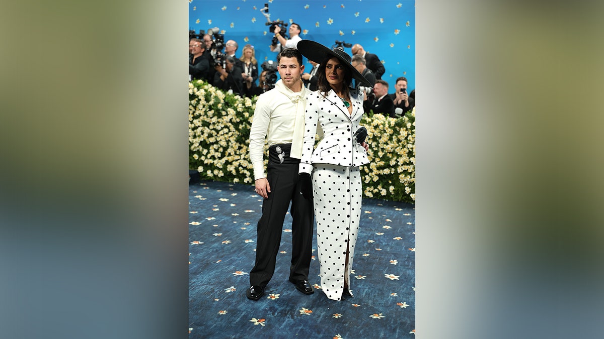Nick Jonas and Priyanka Chopra at the 2025 Met Gala