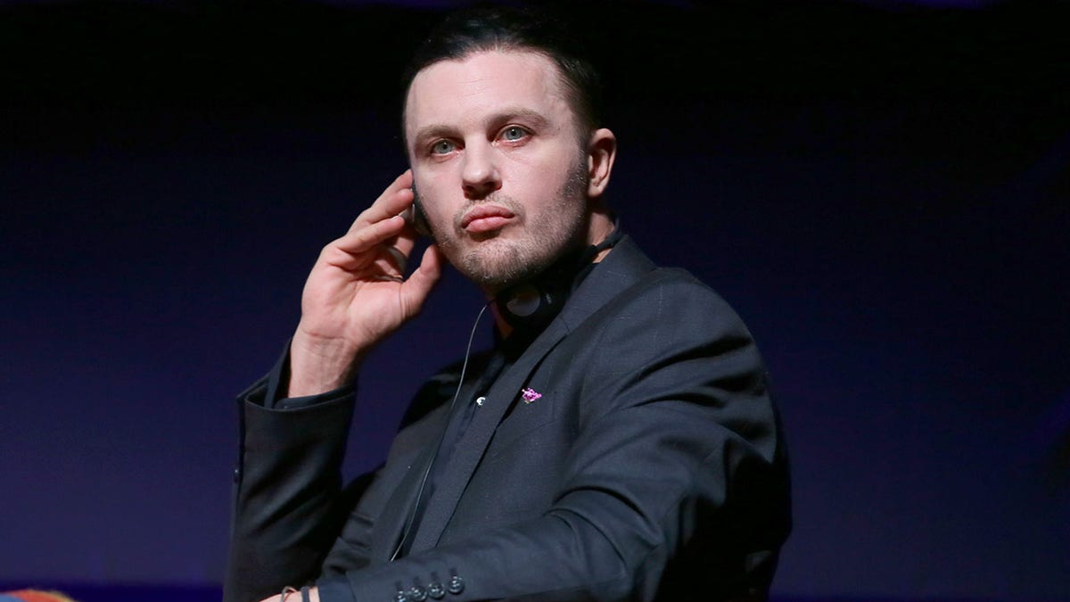 Michael Pitt pensive