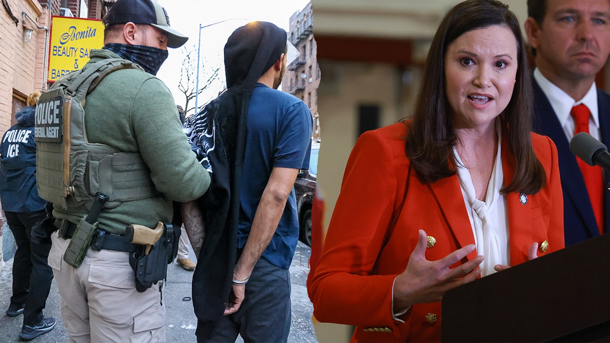 Sen. Ashley Moody, right, will roll out a measure May 21, 2025, that will expedite the removal of criminal illegal aliens from the United States.