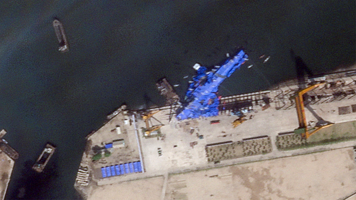 North Korean warship