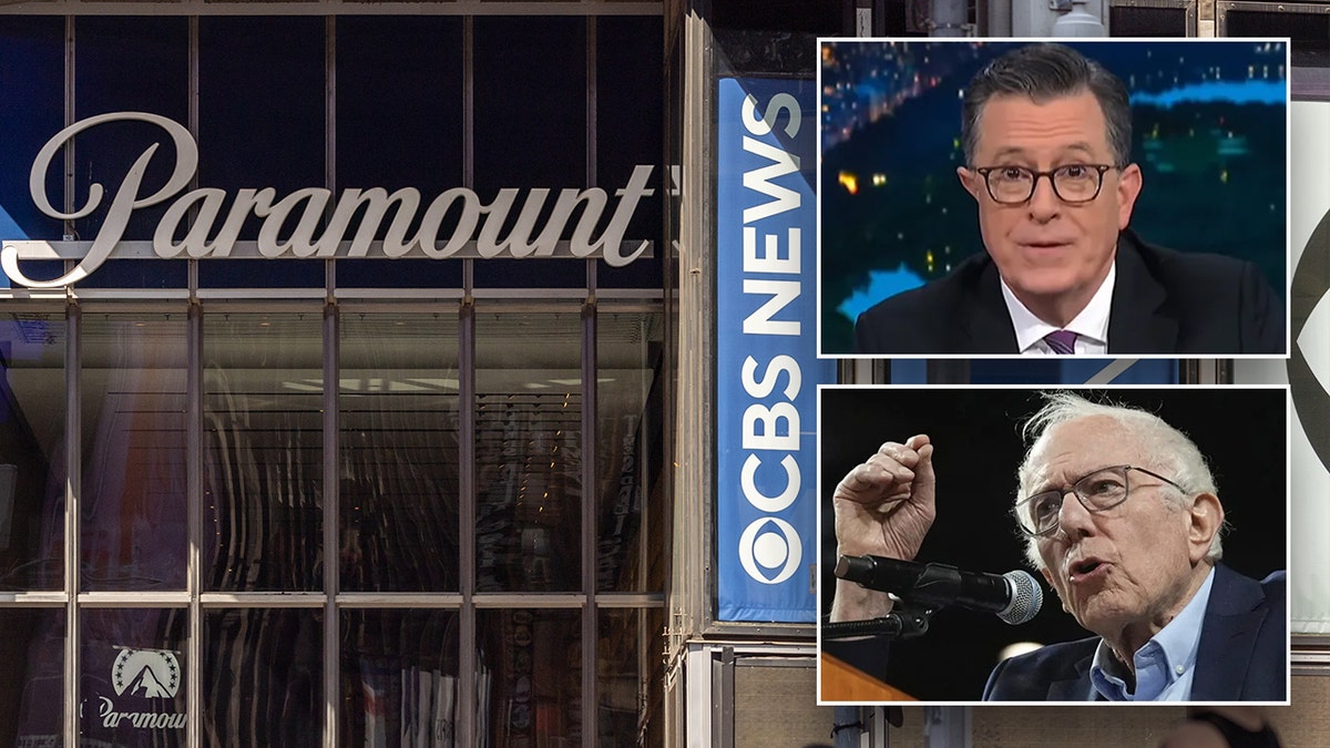Paramount Stephen Colbert Bernie Sanders