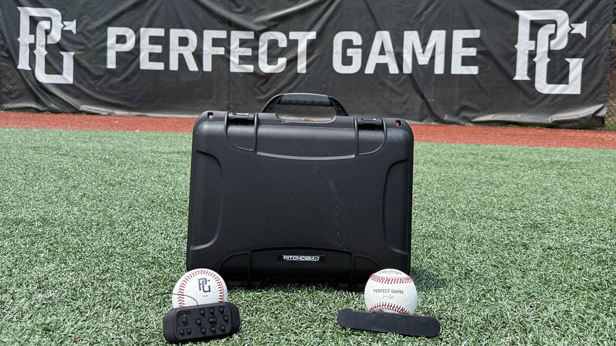 PitchCom devices on field