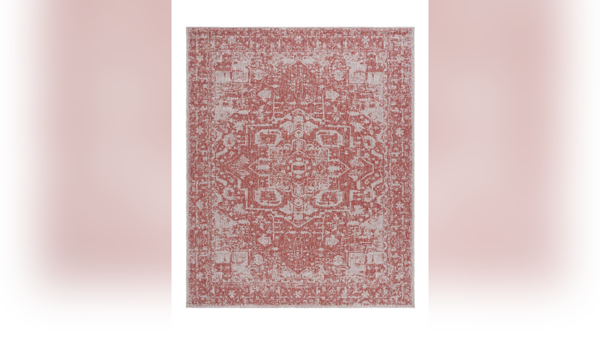 Use this rug inside or out. 