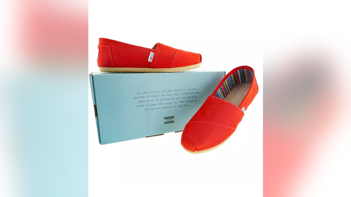 TOMS are incredibly comfortable shoes that are easy to slip on and off.