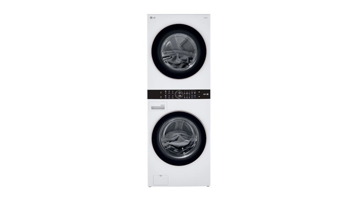 Save on space with a stackable washer and dryer. 