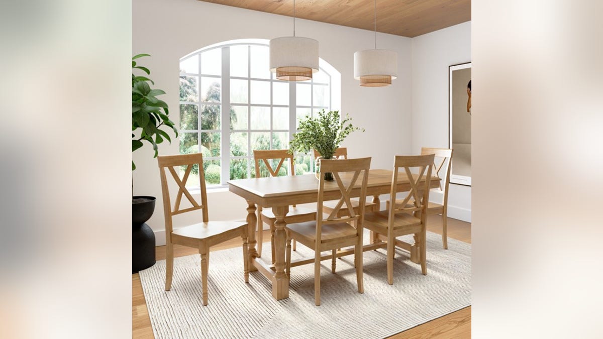 Buy seating for the entire family with a dining table and matching chairs. 
