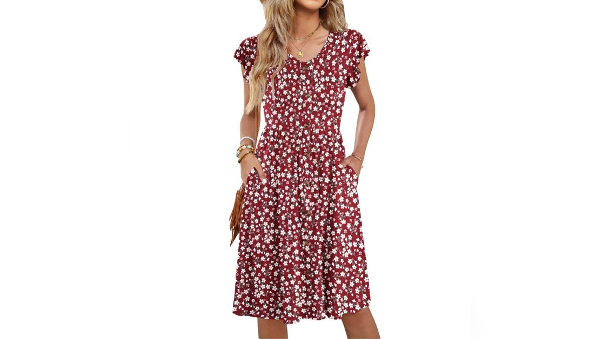These floral dresses come in all different colors.?