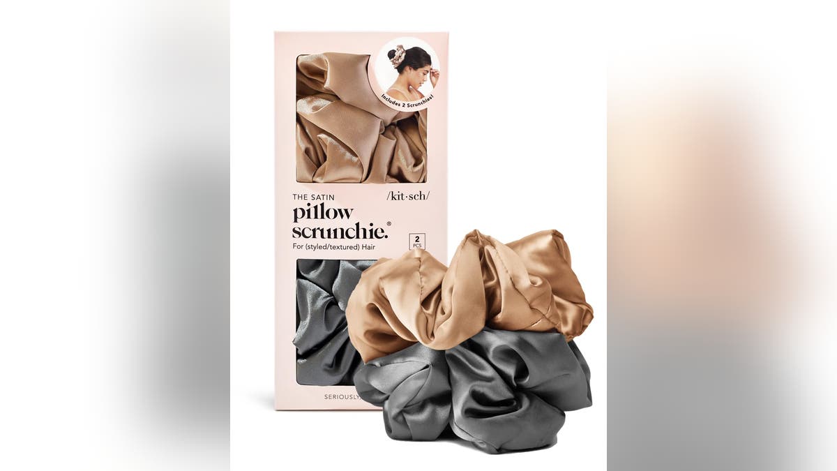 Treat your hair to a satin scrunchie.