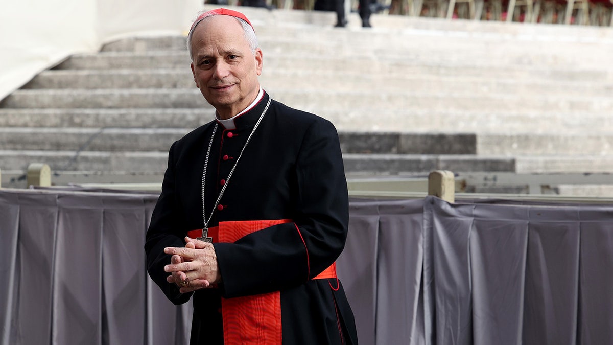 Pope Leo XIV as a cardinal before he was elected pontiff