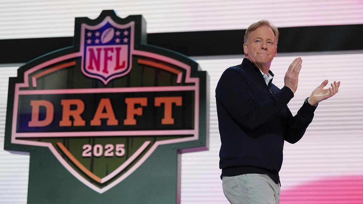 Roger Goodell on stage