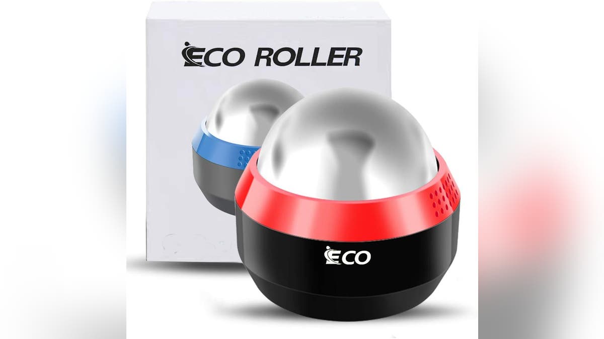 This roller ball can easily fit in his gym bag.