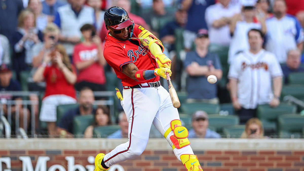 Ronald Acuna Jr in action