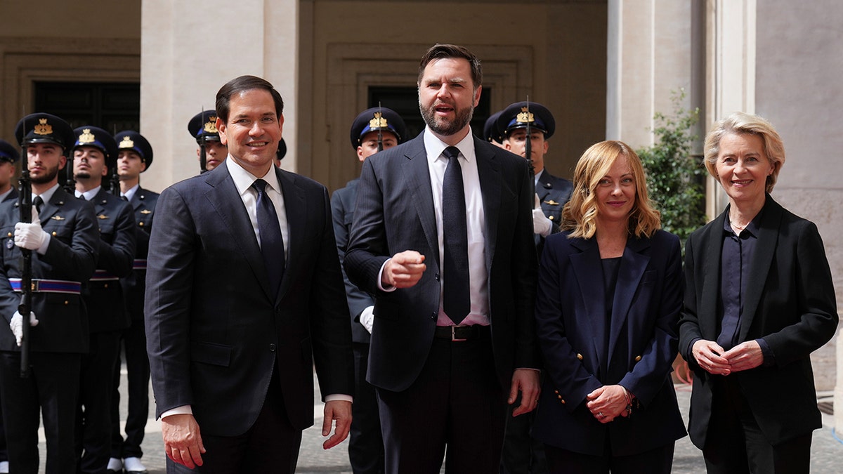Rubio, Vance, Meloni and von der Leyen meet in Rome