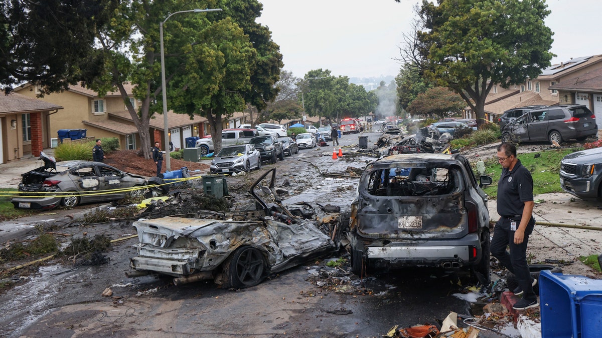 San Diego plane crash scene