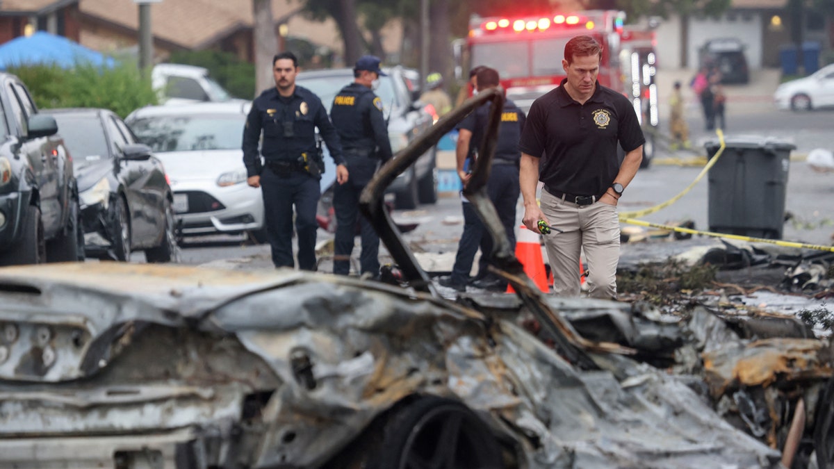 San Diego plane crash scene