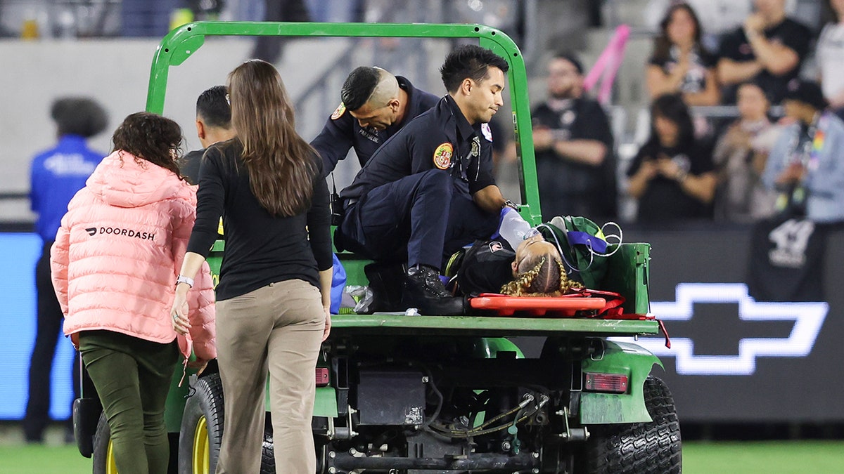 Savi King in Stretcher