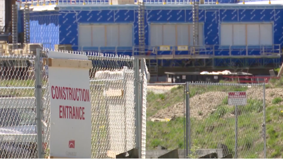 School construction site