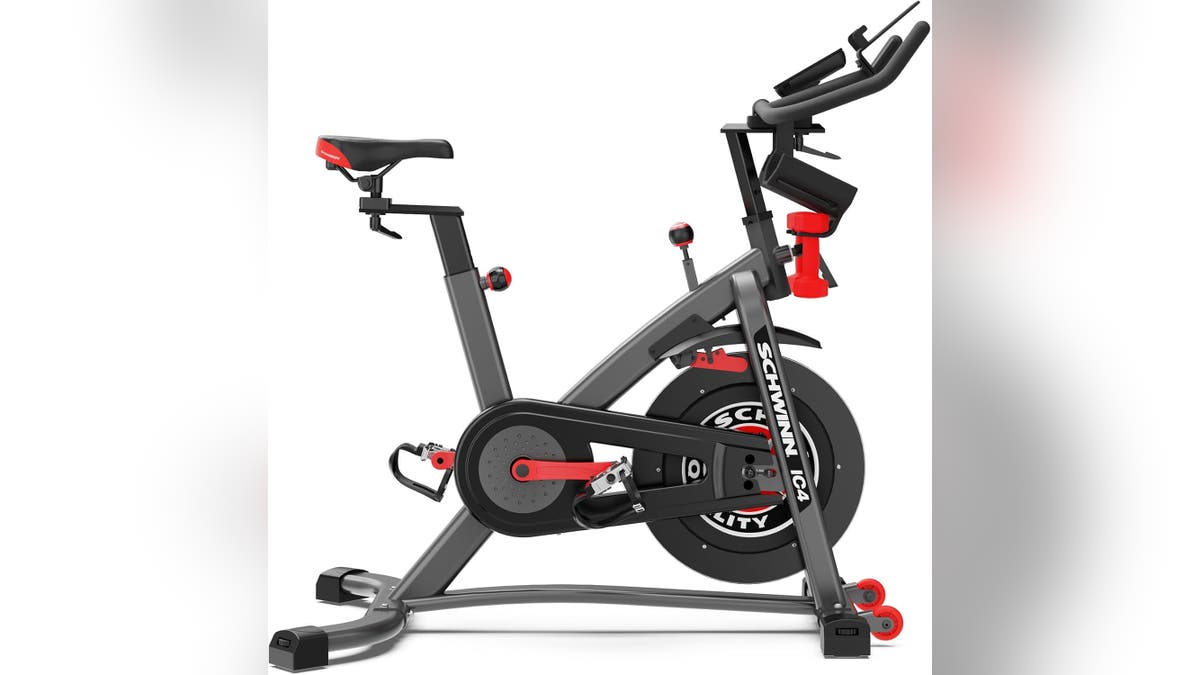 Help him achieve new fitness goals with a stationary bike.