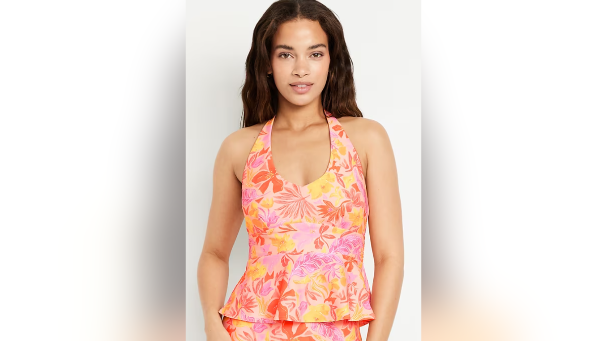 The ruffle detailing on this top is very playful.