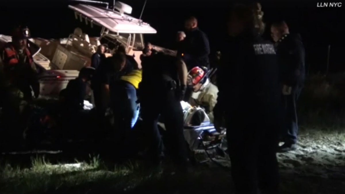 boat crash at Meschutt Beach