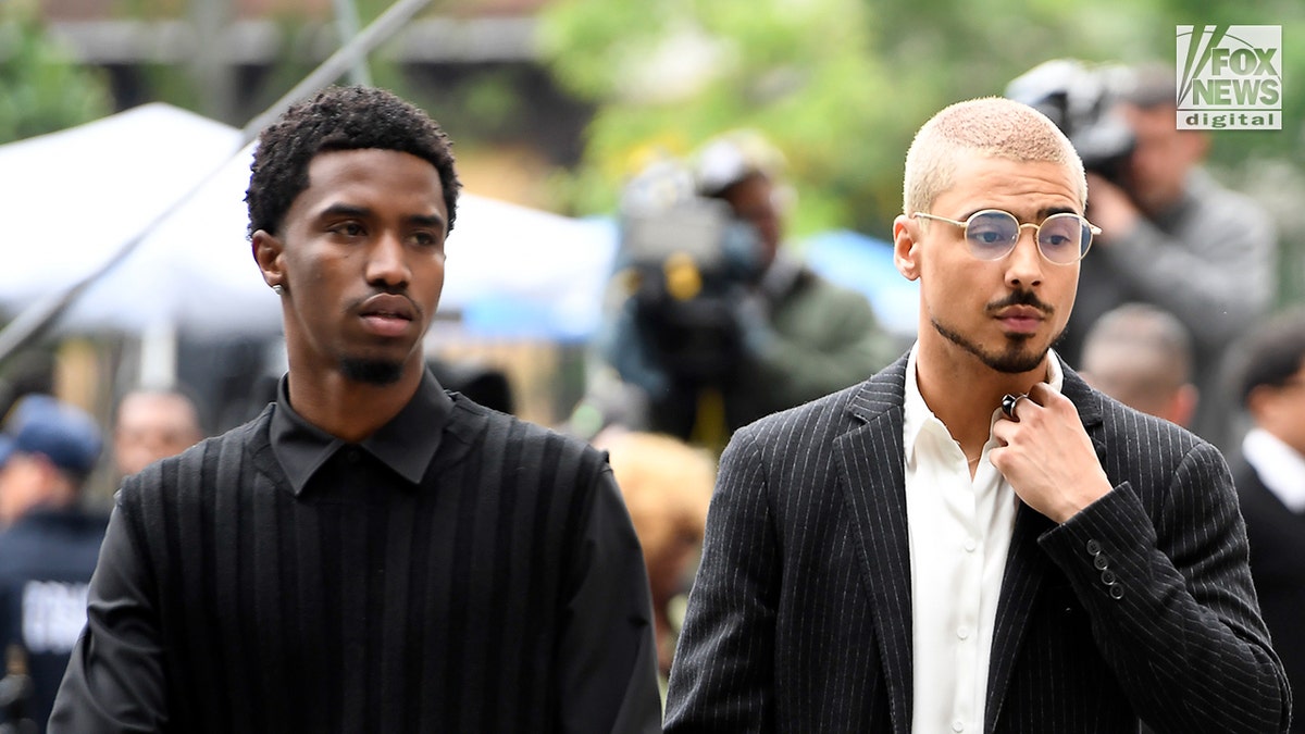 The children of P. Diddy show up for his trial.