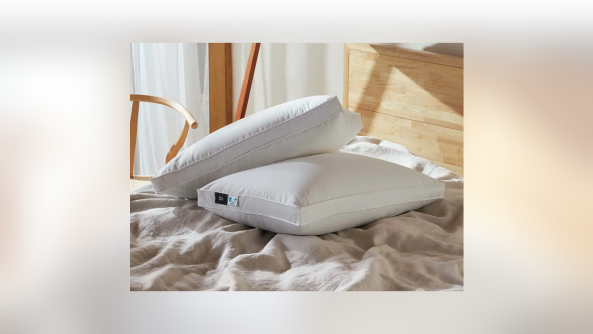 A duck down pillow that's relaxing and soft.