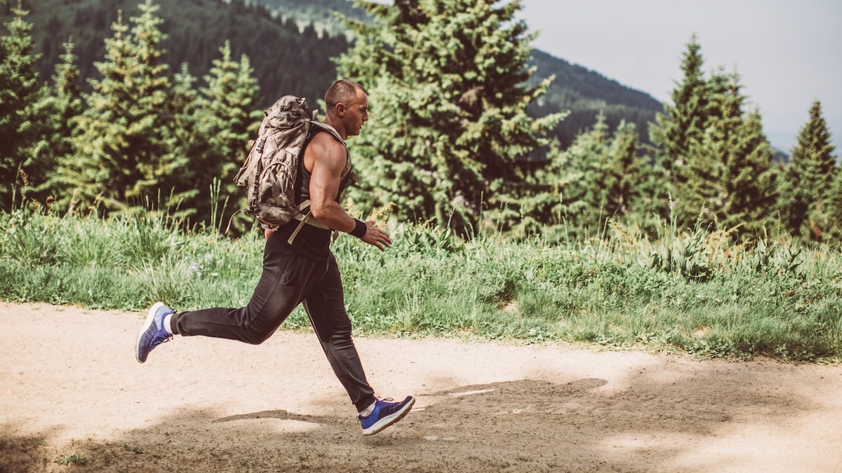 Soldier running