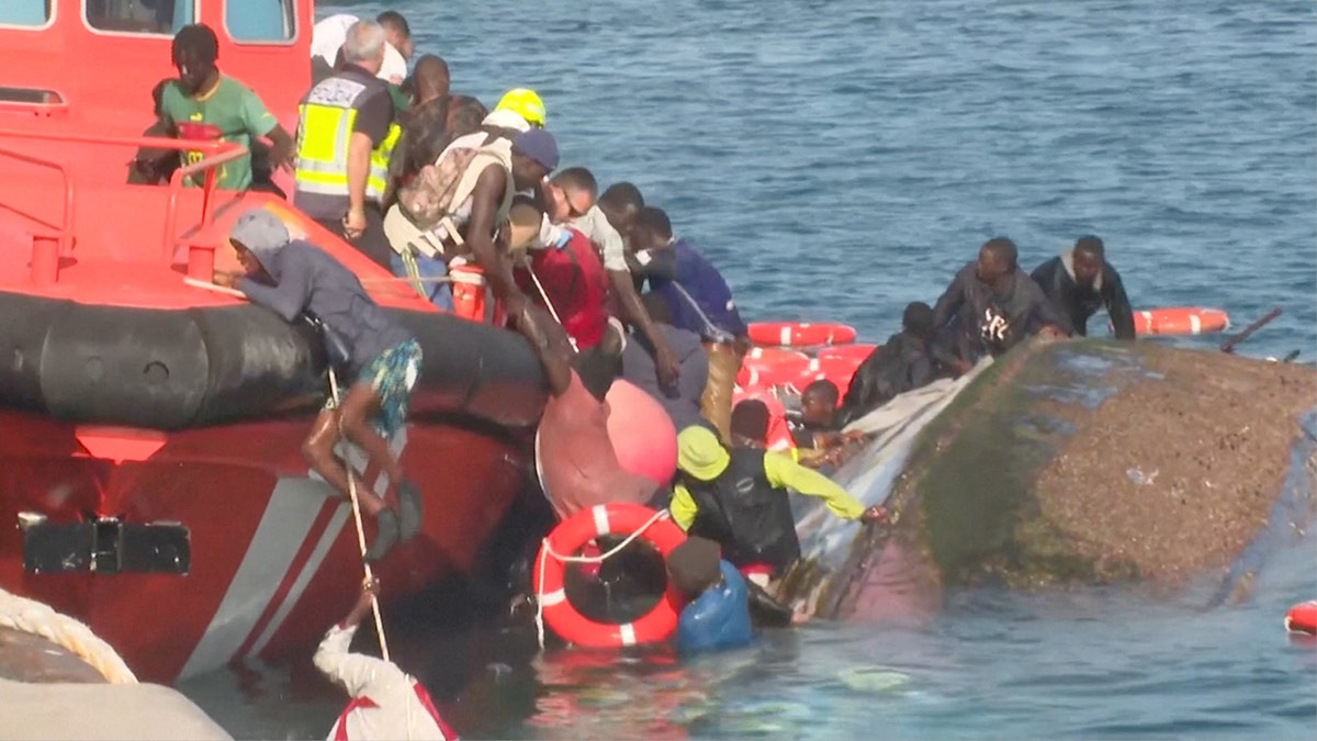 People being pulled from the water