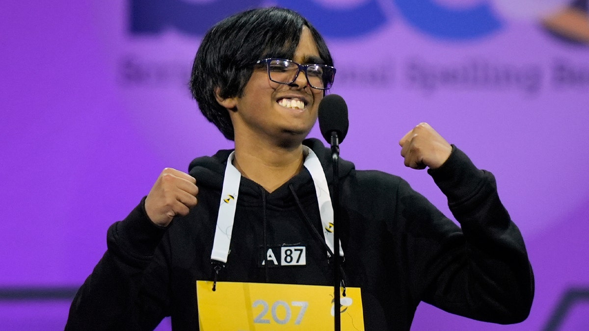 Interest Zaki 2025 Scrippi reacts because the National Spelling Bee