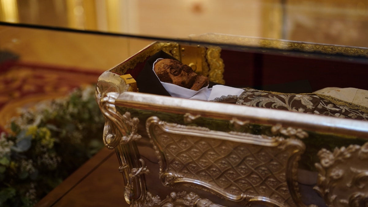 St. Teresa corpse's face