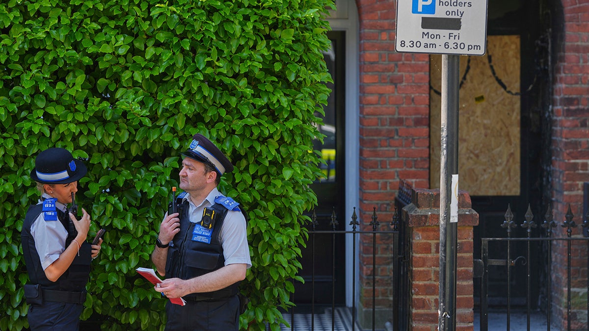 Police outside Keir Starmer's London private home