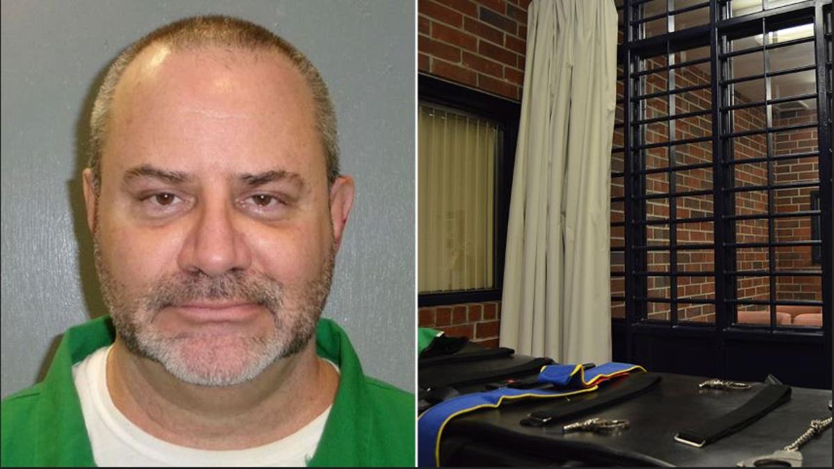A split of Stephen Stanko and the execution gurney