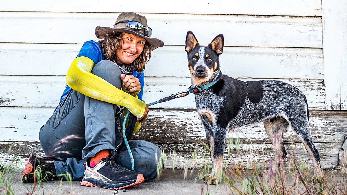 Flea-ridden puppy becomes world traveler with adventurer who had feared dogs all her life Heike Pirngruber from Heidelberg, Germany, has taken Butch the Australian Cattle puppy, under her wing and the pair have crossed multiple countries together, on foot, by canoe, motorcycle, and even by Tuk Tuk. A woman who ‘never liked dogs’ is now walking around the world with a puppy - that she found neglected and full of fleas. Heike Pirngruber, 53, has turned Australian Cattle puppy Butch into one of the best travelled dogs on the planet - vising dozens of countries. She adopted him in 2021 when he was just one month old while she was renting a beach hut in Baja California, Mexico, despite not liking dogs after being chased by them while cycling around the world for seven years.