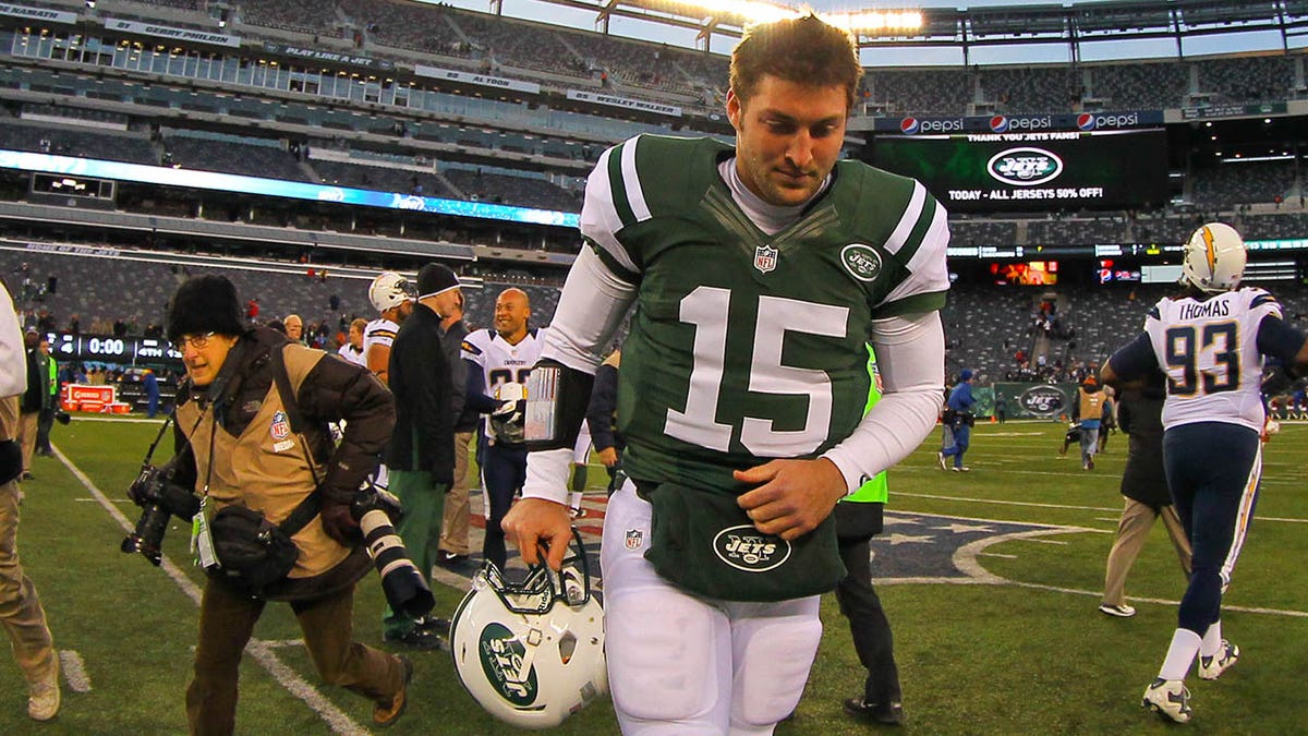 Tim Tebow with Jets