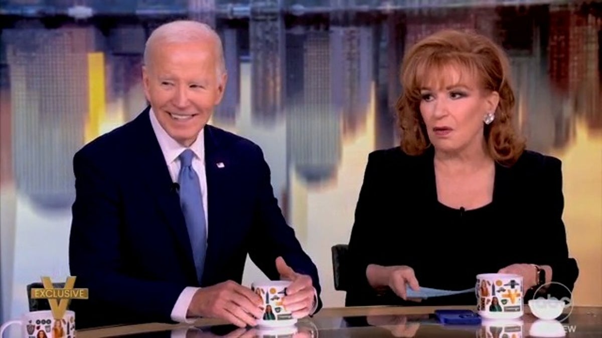 Joe Biden and Joy Behar on The View