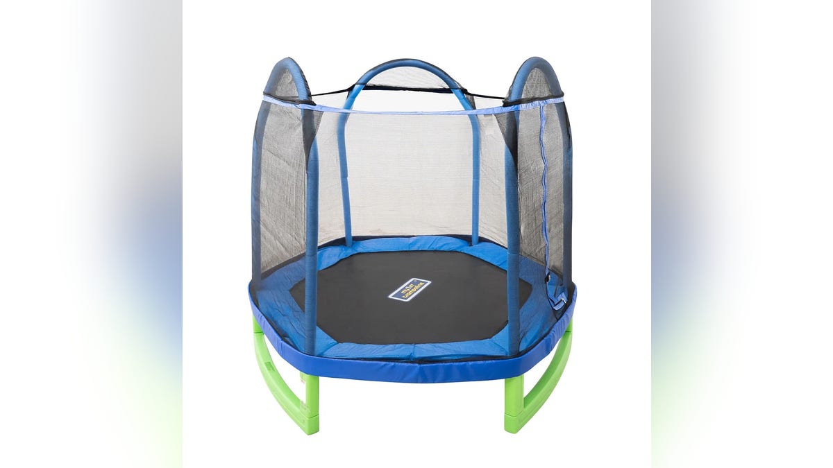 This trampoline is child-friendly.