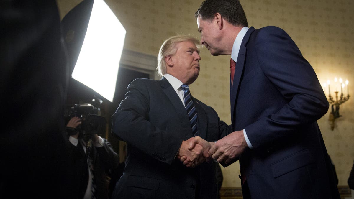 Trump meeting Comey in 2017