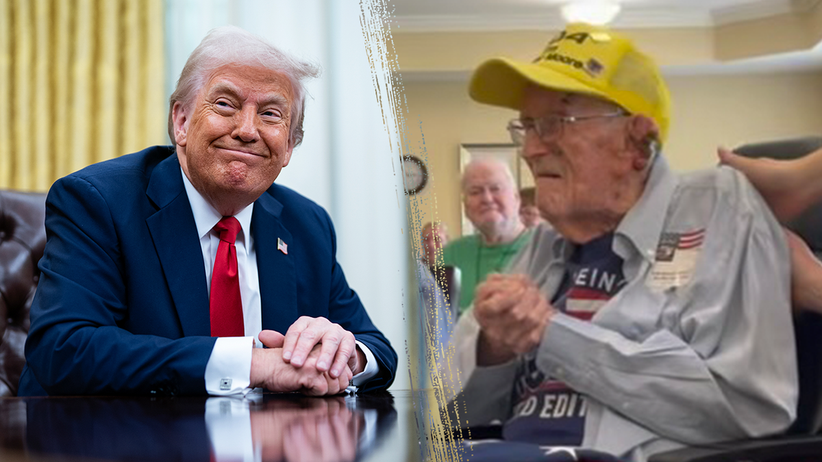 Trump and WWII veteran
