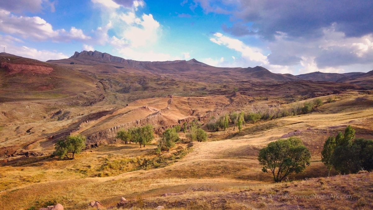 Wide shot of a mountain
