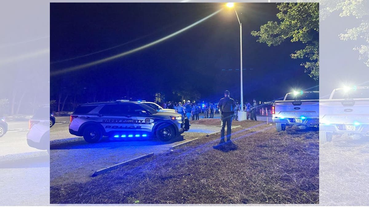 police at scene of shooting