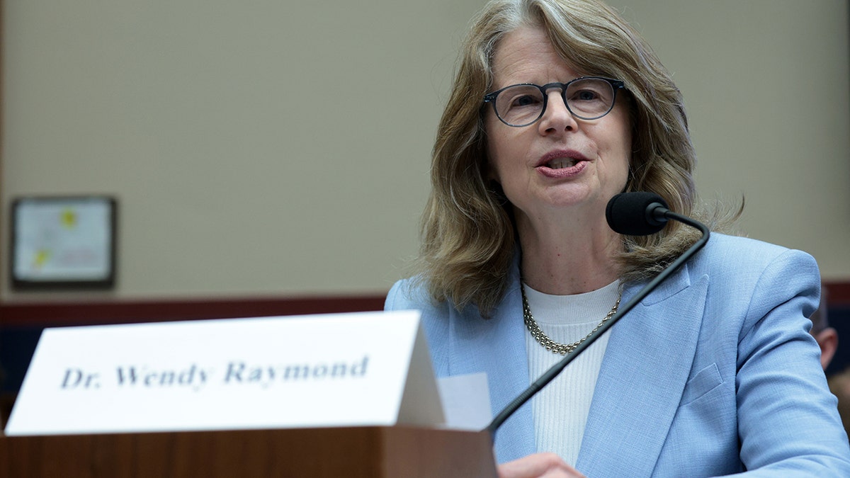 President of Haverford College Wendy Raymond testifies