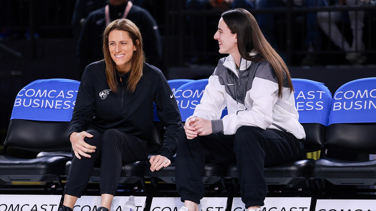 Stephanie White and Caitlin Clark talk pregame