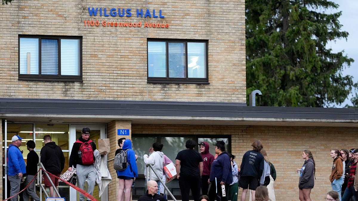 Students wait to be escorted to their bedrooms to gather their Willow Hall beliefs